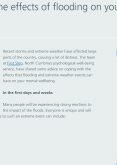 Coping with the psychological effects of flooding – Cumbria, Northumberland, Tyne and Wear NHS Foundation Trust