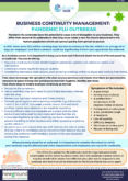 Business Continuity Management – Pandemic Virus Outbreak