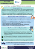 How flood scheme applications are assessed