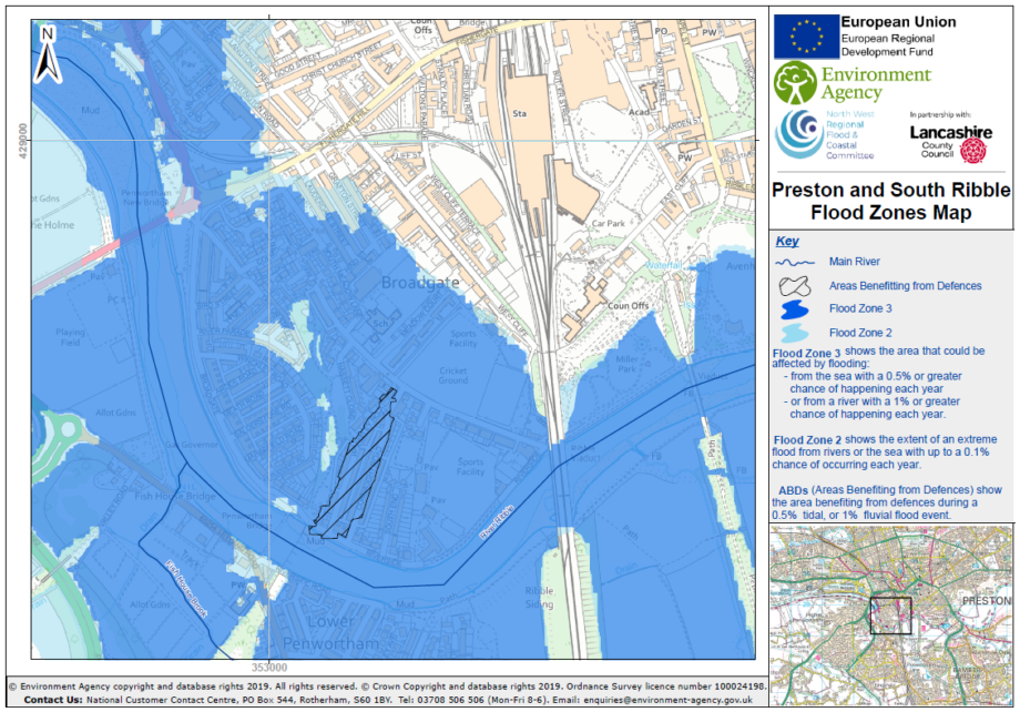 Broadgate Flood Zone Map 920x642 