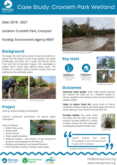 Natural Flood Management Case Study: Croxteth Park Wetland – Mersey Rivers Trust