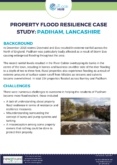 Property Flood Resilience Case Study: Padiham, Lancashire