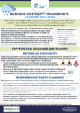 Business Continuity Management – Extreme Weather